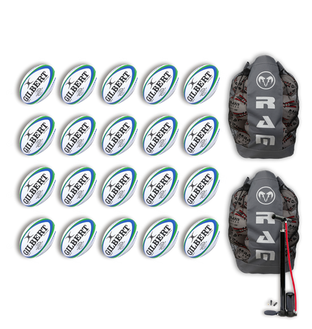 Gilbert Barbarian HD 2.0 Match Ball Bundle - 20 x balls and bag