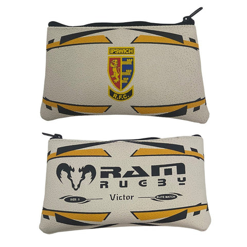 Ram Rugby-Custom Rugby Ball Pencil Case - 14 week delivery