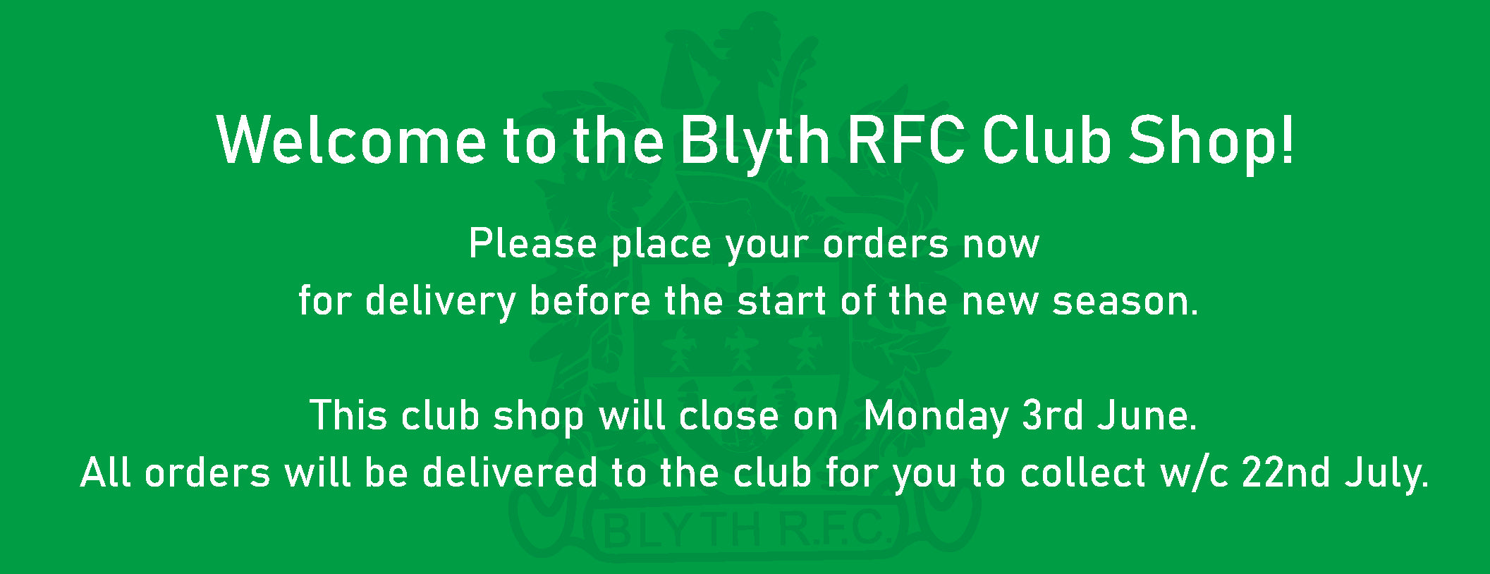 Blyth RFC Club Shop