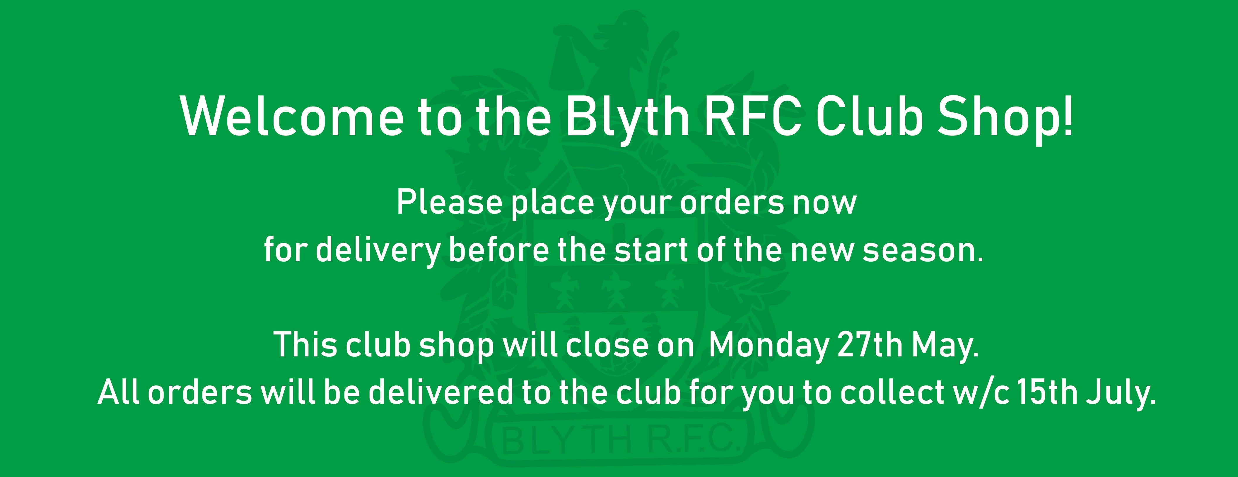 Blyth RFC Club Shop