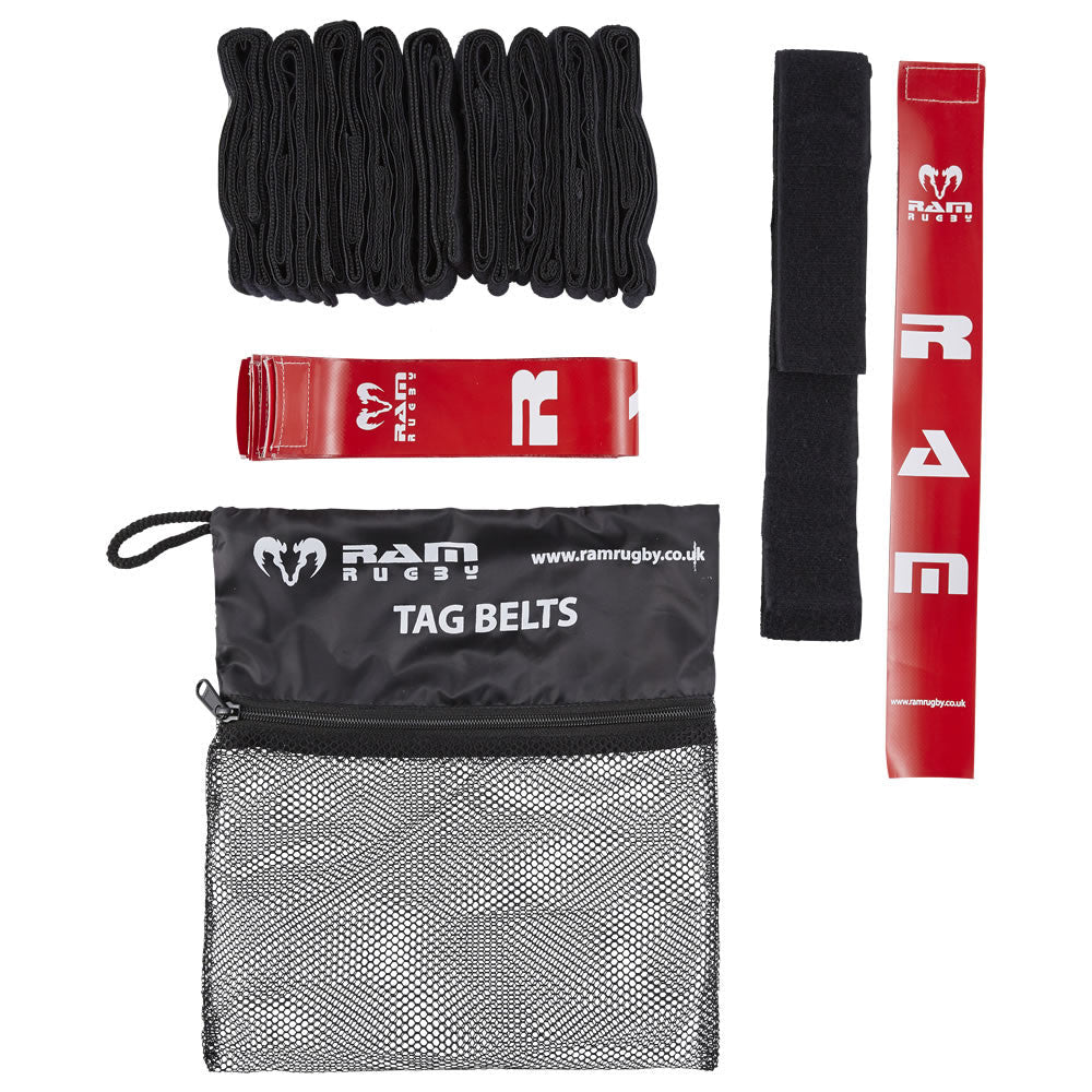 Ram Rugby-11. Custom Numbered Bibs and Tag Belt Sets