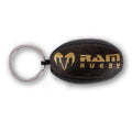 Rugby Ball Keyring - Vintage Leather