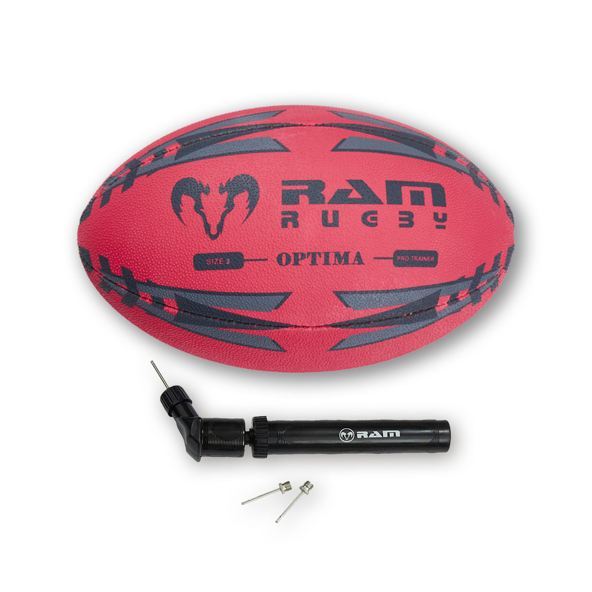 New - Optima Pro Hybrid Neon Rugby Ball