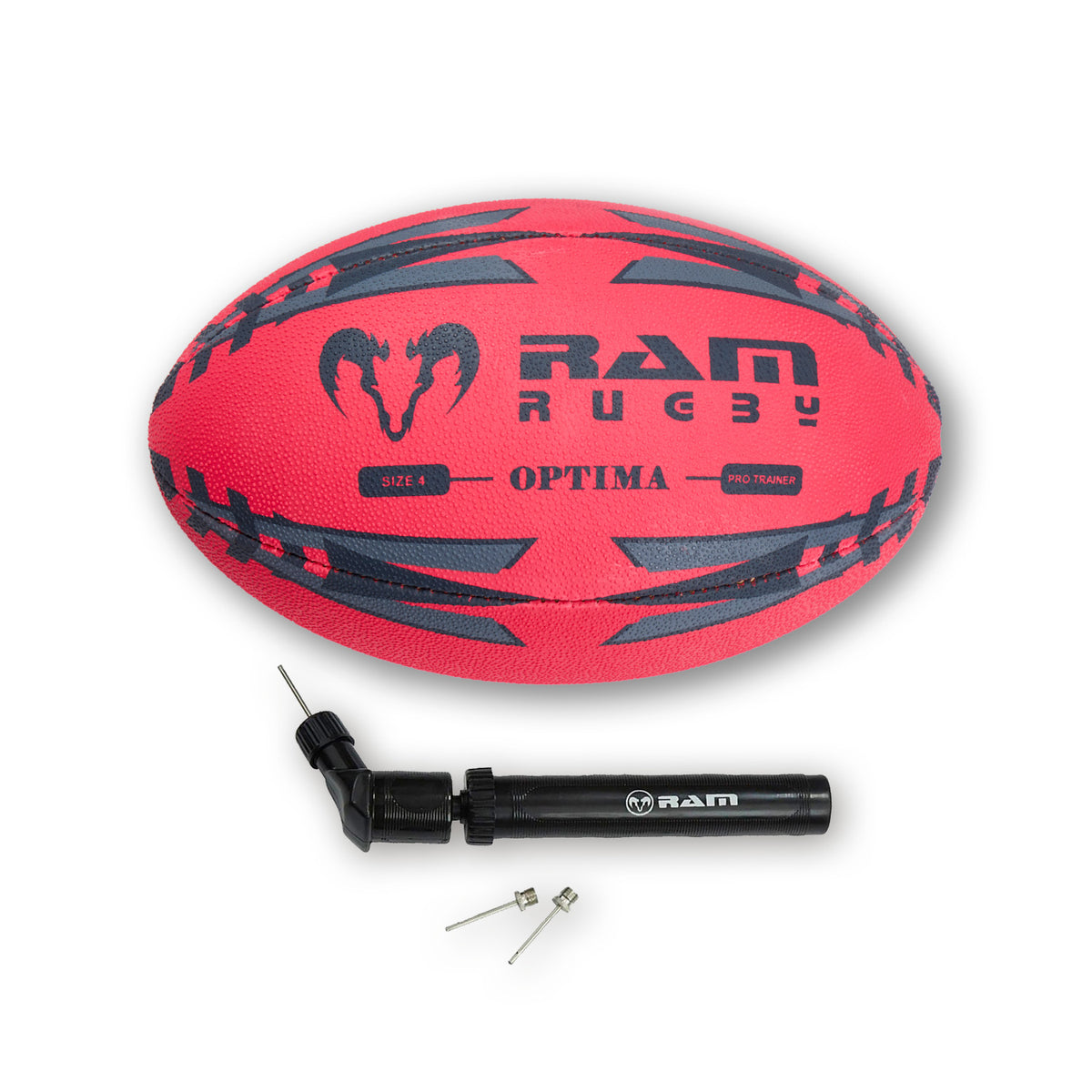 New - Optima Pro Hybrid Neon Rugby Ball