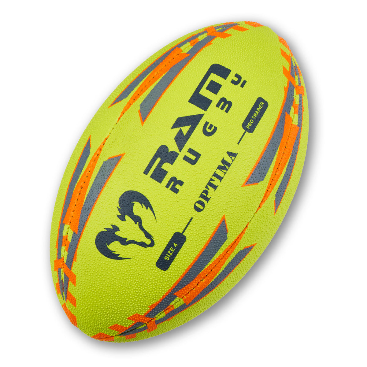 New - Optima Pro Hybrid Neon Rugby Ball