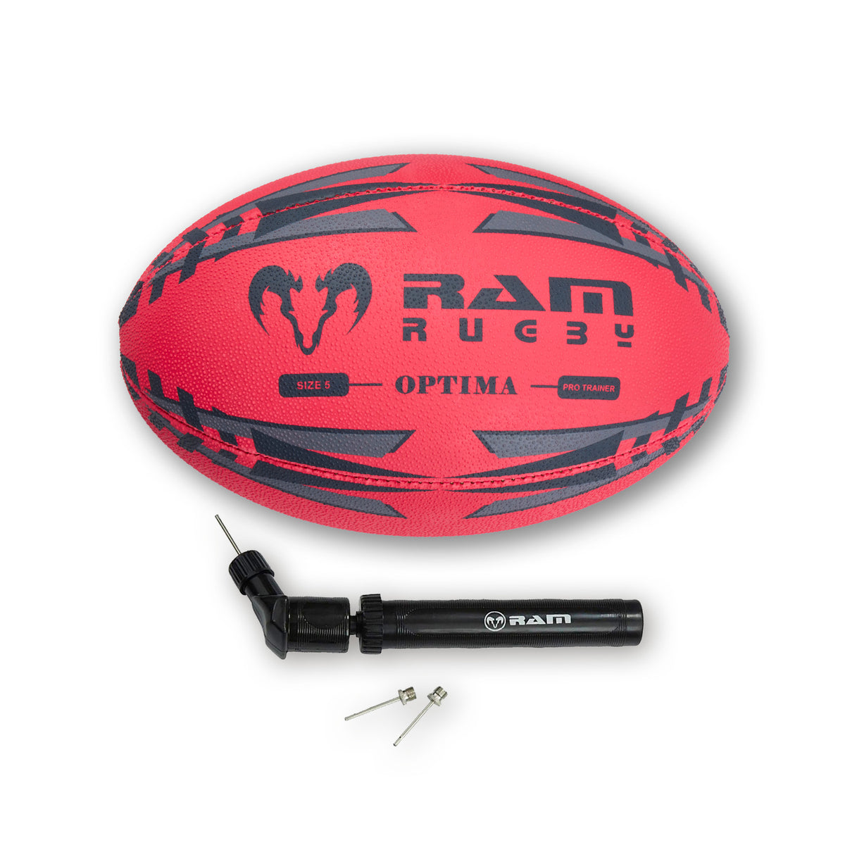New - Optima Pro Hybrid Neon Rugby Ball