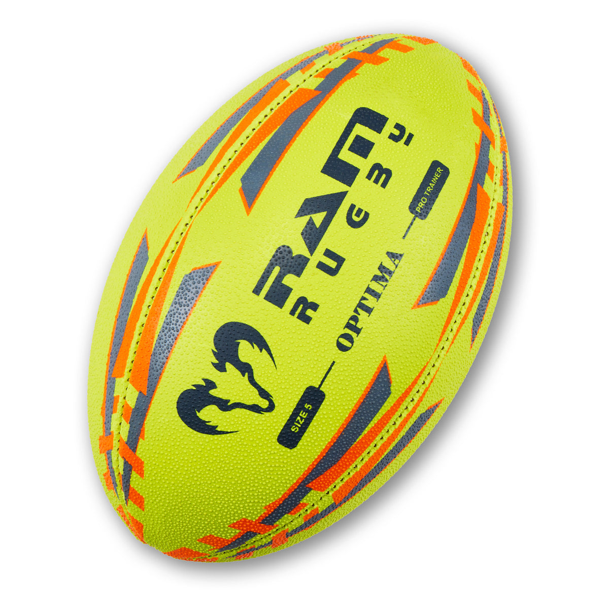 New - Optima Pro Hybrid Neon Rugby Ball