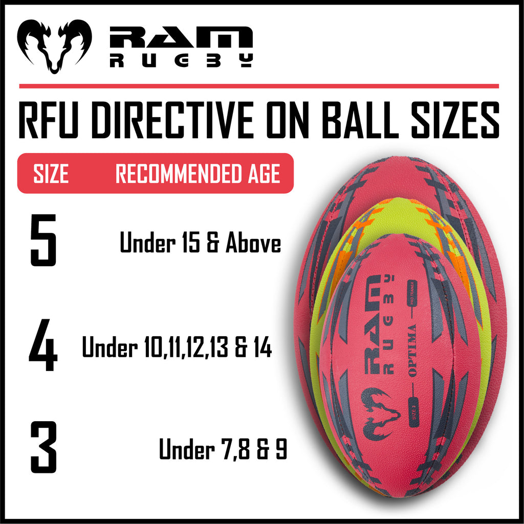 New - Optima Pro Hybrid Neon Rugby Ball