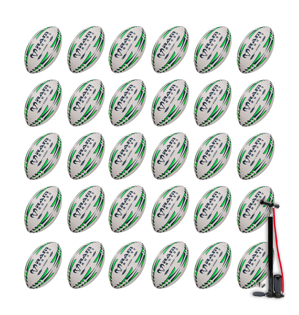 Academy Training Rugby Ball Bundle - Ram Rugby