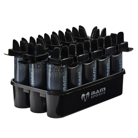 12 Hygienic Water Bottles & Plastic Carrier Set