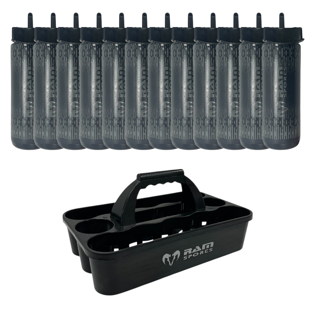 12 Bottle Plastic Water Bottle Carrier sets