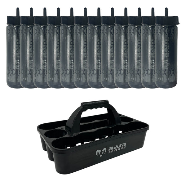 12 Bottle Plastic Water Bottle Carrier sets