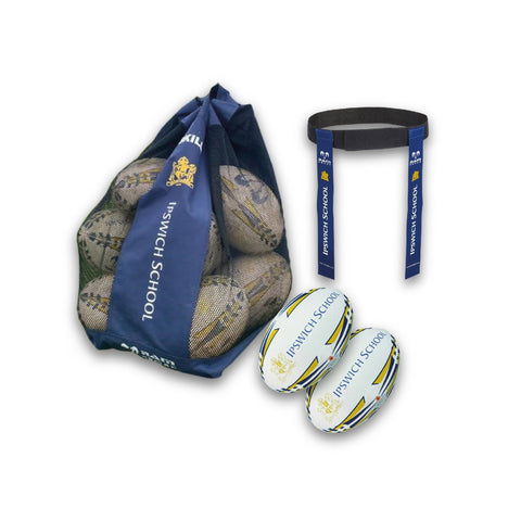 Ram Rugby-6. Custom Training Balls, Ball Bags & Tag Belt Sets