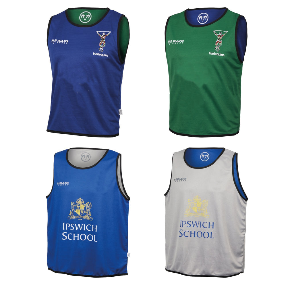 Ram Rugby-9. Custom Training Balls & Bibs