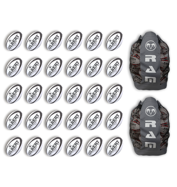 Gilbert G-TR8000 Trainer Ball Bundles - 25 or 30 x Balls & 2 Bags