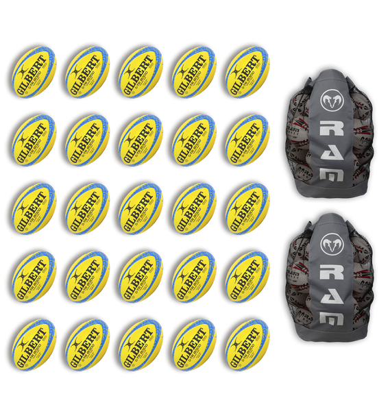 Gilbert G-TR8000 Trainer Ball Bundles - 25 or 30 x Balls & 2 Bags