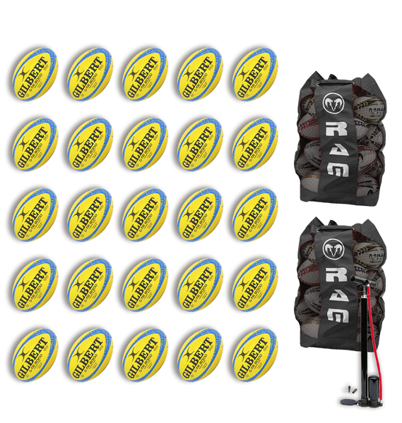 Gilbert G-TR8000 Trainer Ball Bundles - 25 or 30 x Balls & 2 Bags