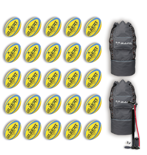 Gilbert G-TR8000 Trainer Ball Bundles - 25 or 30 x Balls & 2 Bags