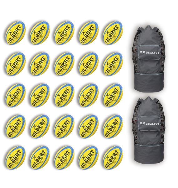 Gilbert G-TR8000 Trainer Ball Bundles - 25 or 30 x Balls & 2 Bags