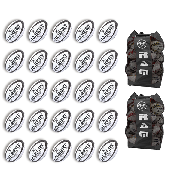 Gilbert G-TR8000 Trainer Ball Bundles - 25 or 30 x Balls & 2 Bags