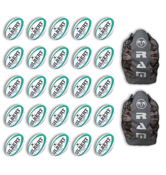 Gilbert G-TR7000 Trainer Ball Bundles - 25 Balls & 2 Bags