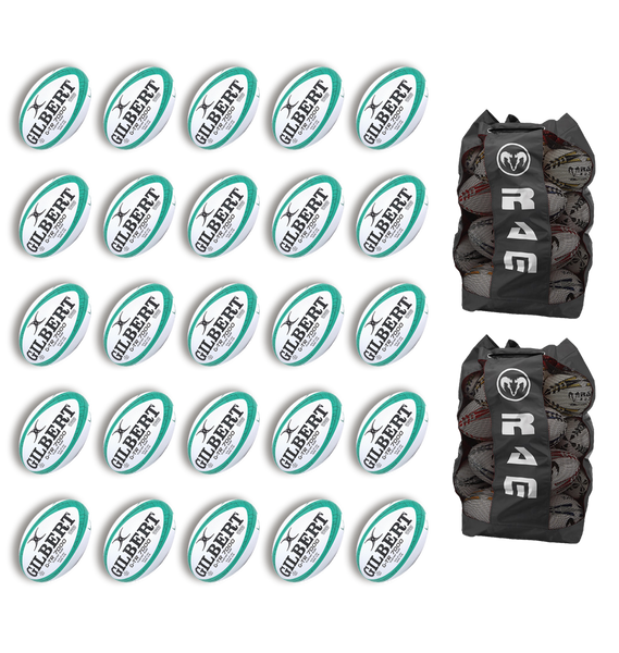 Gilbert G-TR7000 Trainer Ball Bundles - 25 Balls & 2 Bags