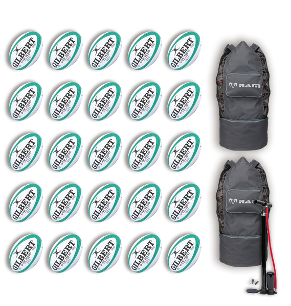 Gilbert G-TR7000 Trainer Ball Bundles - 25 Balls & 2 Bags