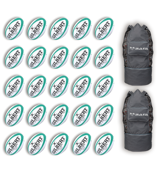 Gilbert G-TR7000 Trainer Ball Bundles - 25 Balls & 2 Bags