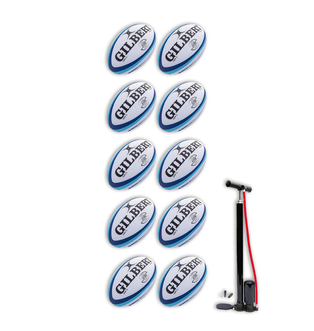 10 x Gilbert Atom Match Ball Bundle