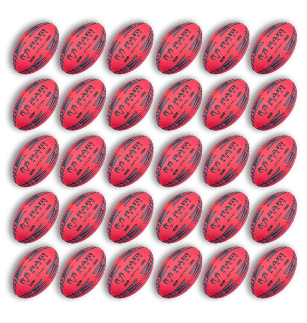 New - Optima Pro Hybrid Neon Rugby Ball