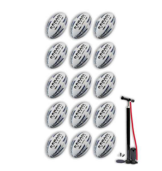 Raider 2.0 Black Match Ball Bundle - 15 x balls and bag