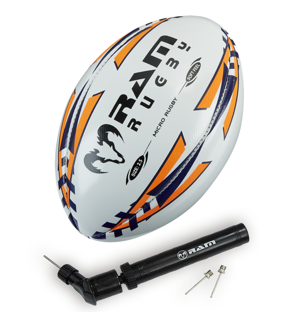 30 x Micro Rugby - Soft Feel Ball - Size 2.5