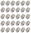 30 x Micro Rugby - Soft Feel Ball - Size 2.5