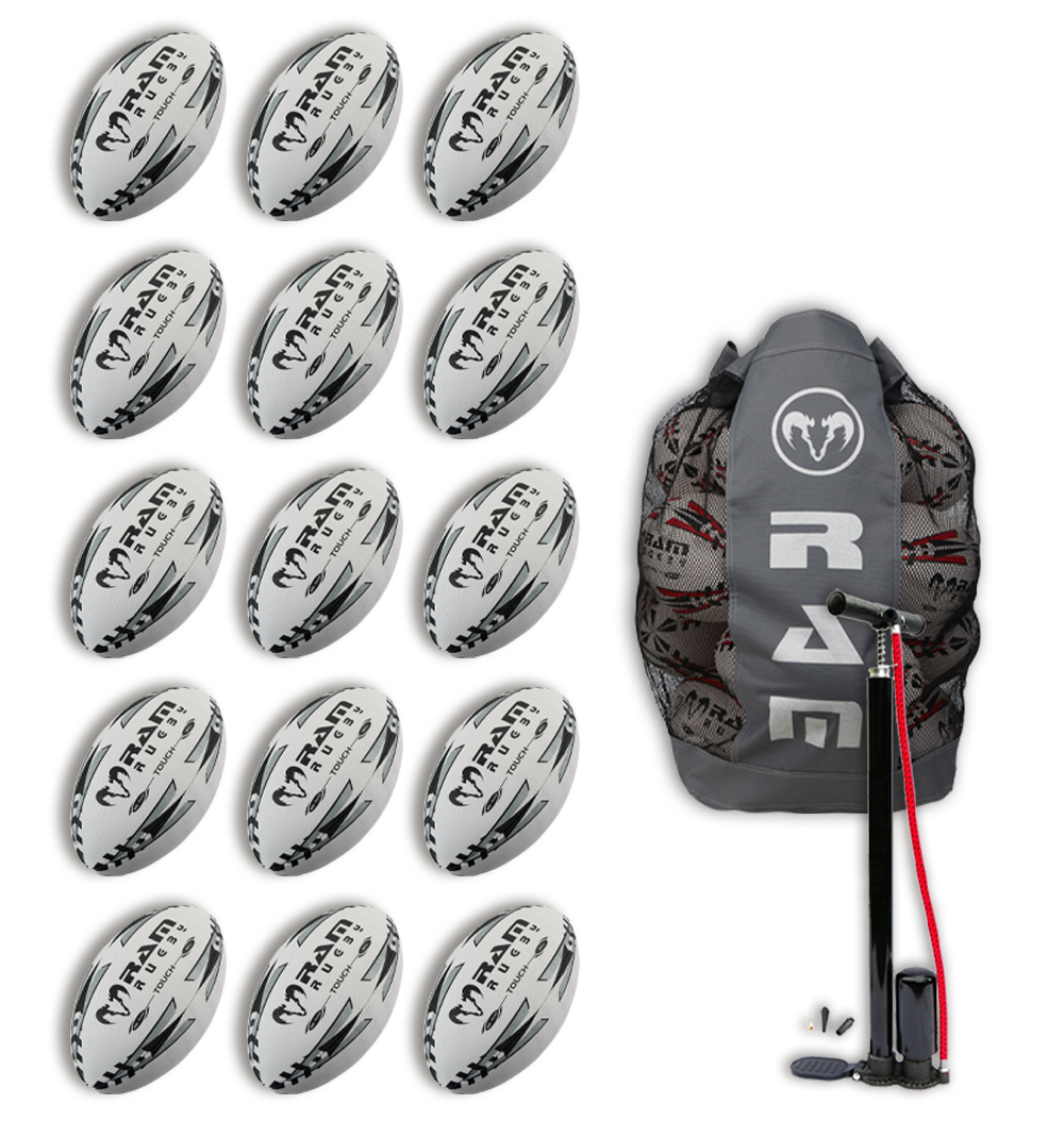 15 x Touch Tag Rugby Match Ball Bundle