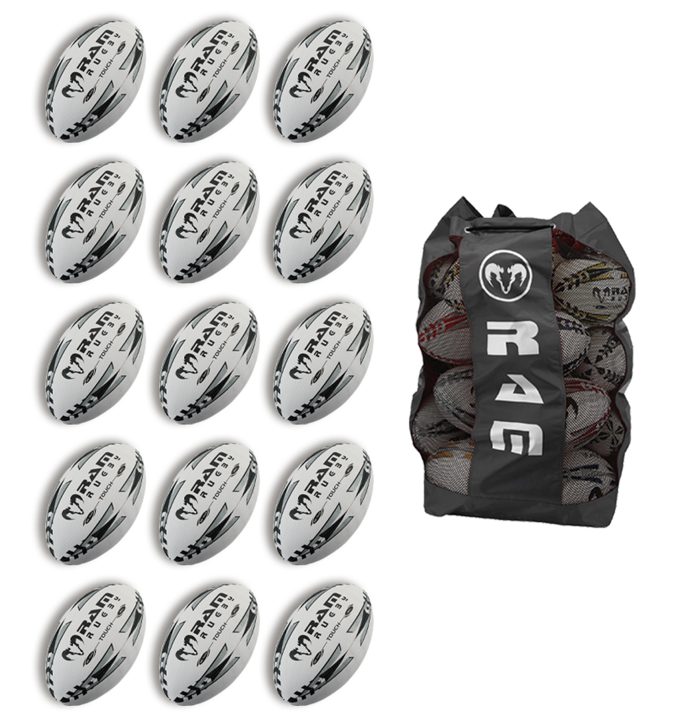 15 x Touch Tag Rugby Match Ball Bundle
