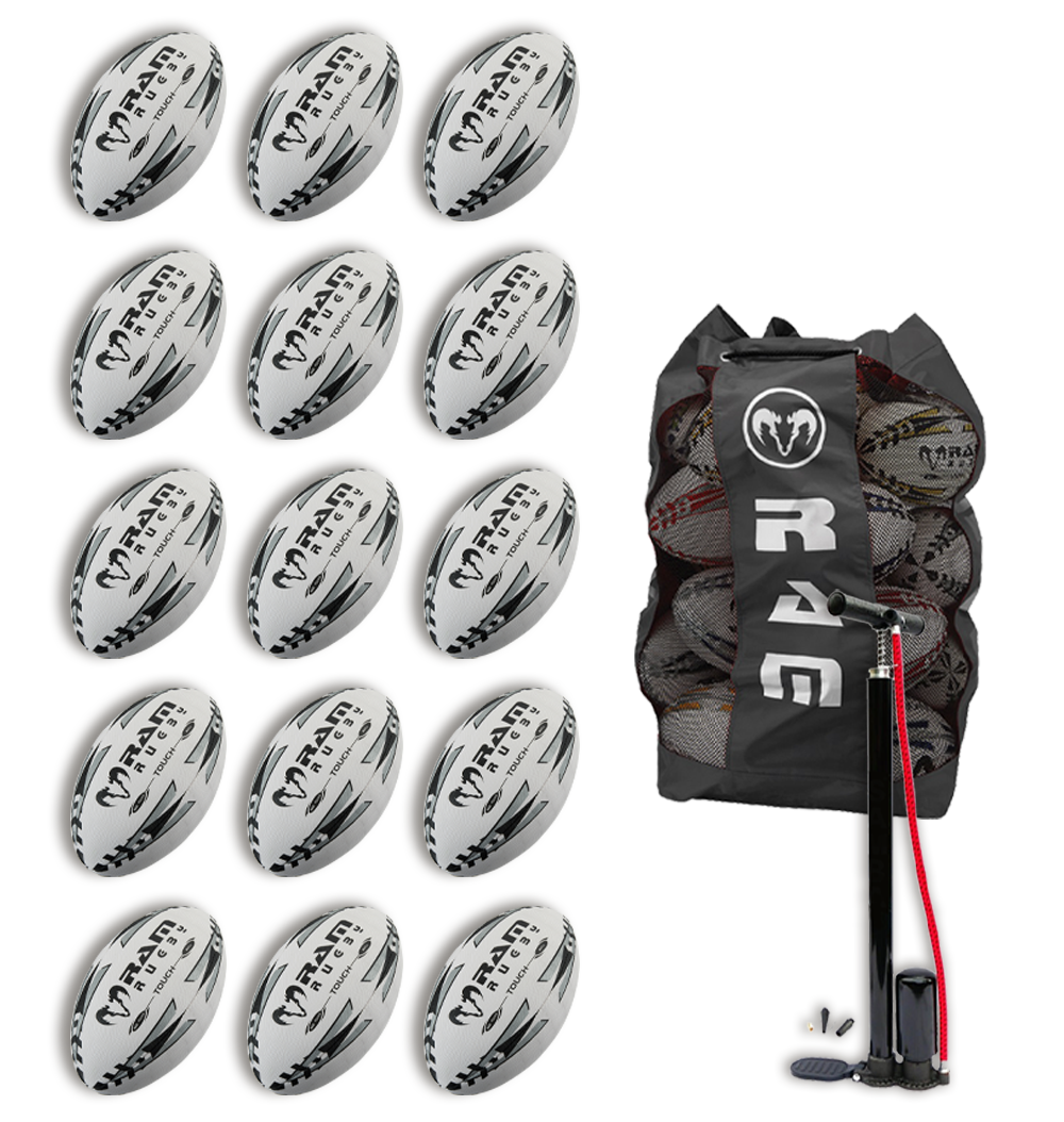 15 x Touch Tag Rugby Match Ball Bundle