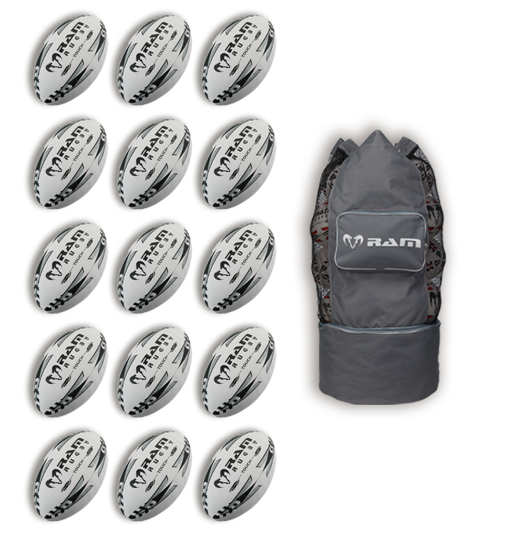 15 x Touch Tag Rugby Match Ball Bundle