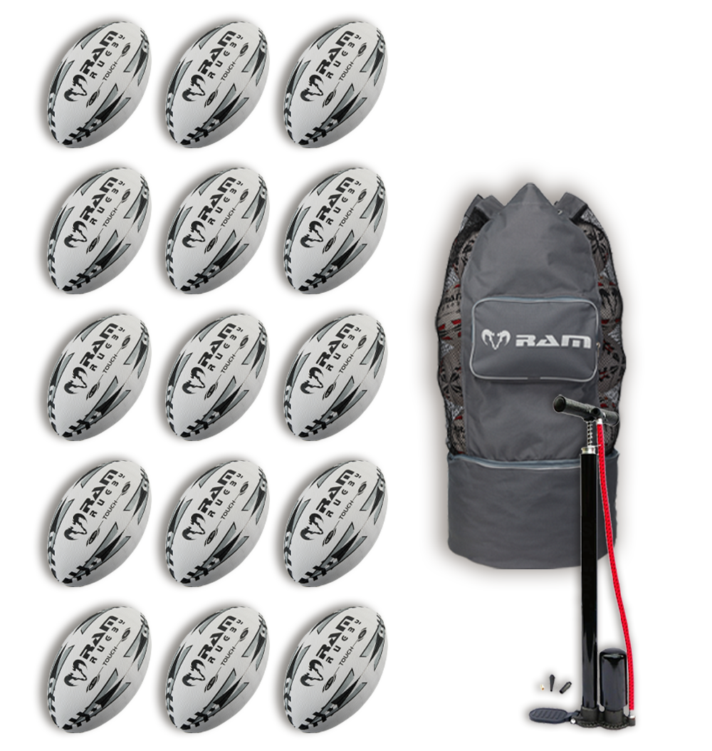 15 x Touch Tag Rugby Match Ball Bundle