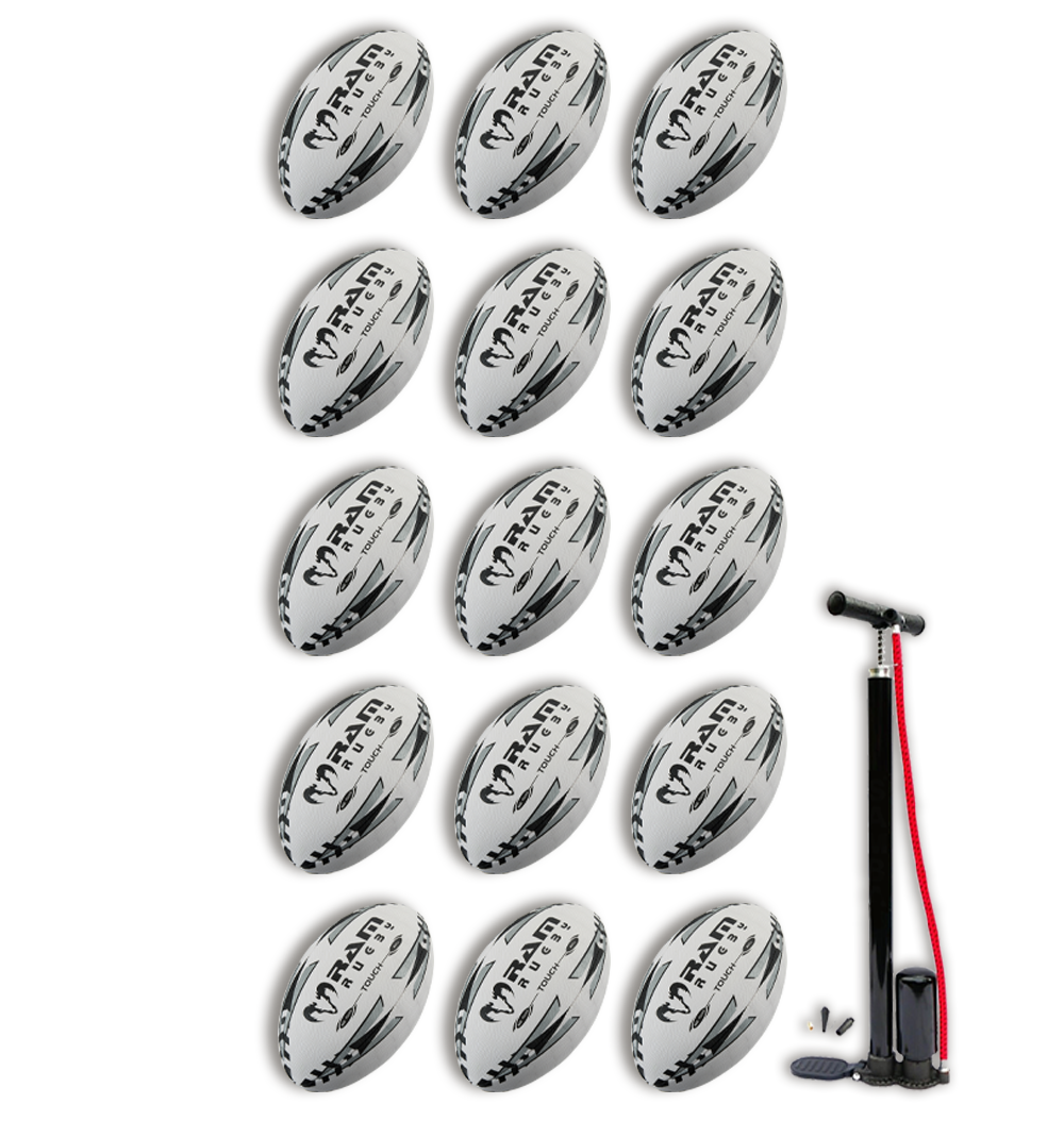 15 x Touch Tag Rugby Match Ball Bundle