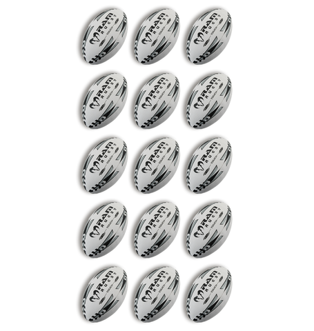 Touch Tag Rugby Match Ball Bundle - 15 x balls and bag