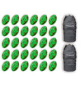 30 x Gripper 2.0 Hybrid - Pro Trainer Neon Rugby Ball Bundle