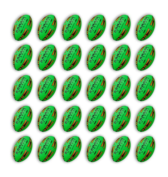 Gripper 2.0 Pro Trainer Neon Yellow, Orange & Green Ball Bundle - 30 x balls and 2 bags