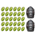 30 x Gripper 2.0 Hybrid - Pro Trainer Neon Rugby Ball Bundle