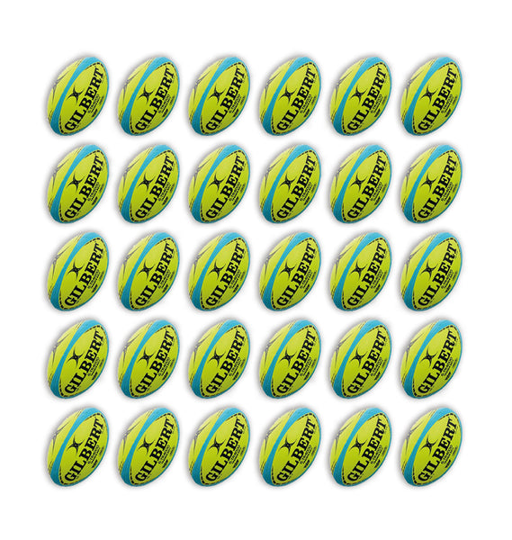 Gilbert G-TR4000 Trainer Neon Ball Bundle - 30 x balls and 2 bags