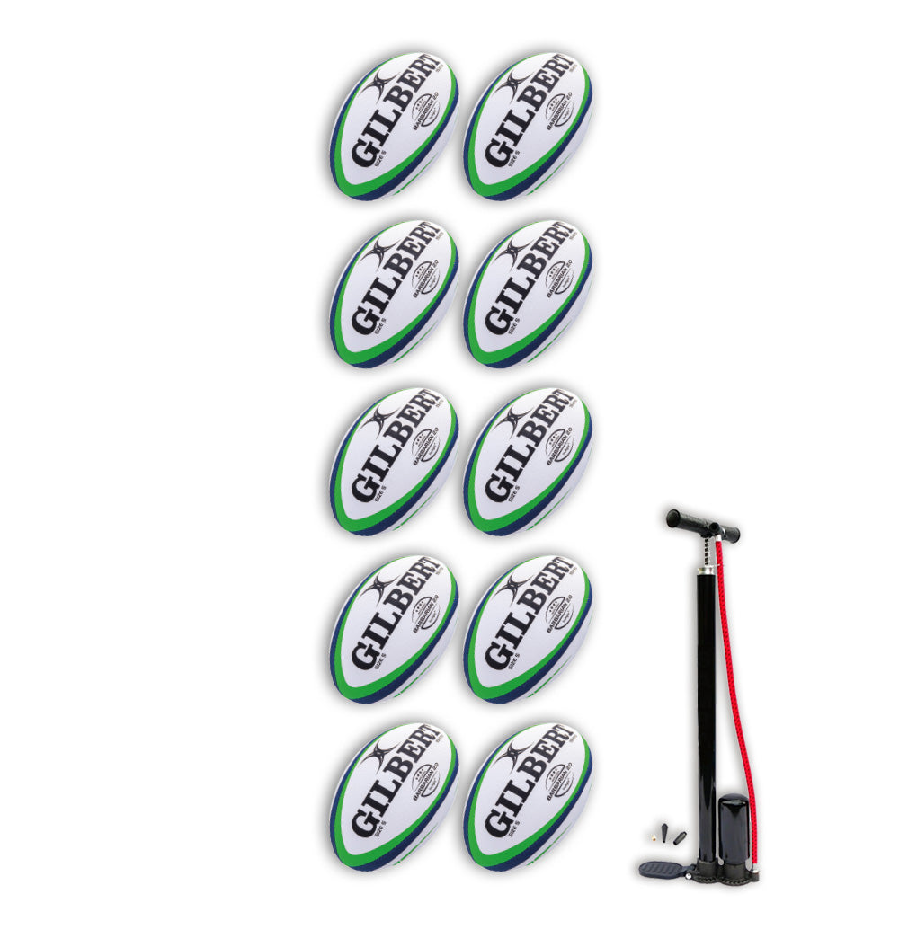 10 x Gilbert Barbarian 2.0 Match Ball Bundle