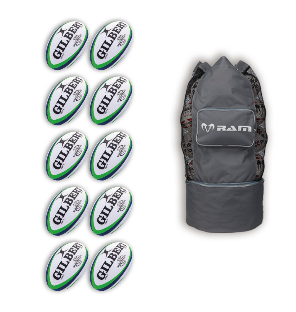 10 x Gilbert Barbarian 2.0 Match Ball Bundle