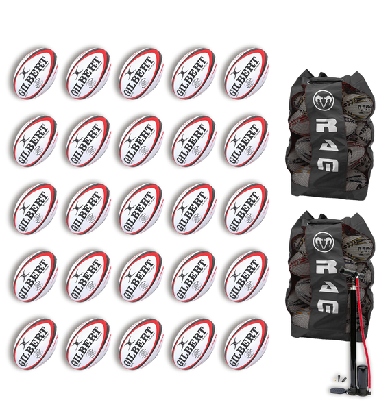 Gilbert Orion Match Ball Bundle - 20 or 25 x balls and bag