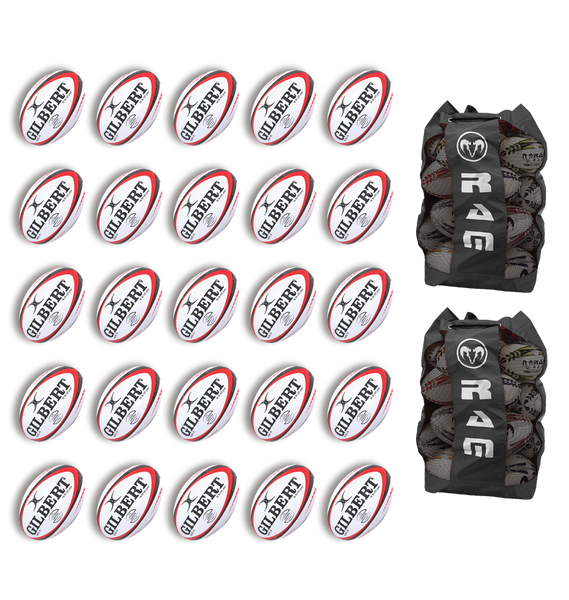 Gilbert Orion Match Ball Bundle - 20 or 25 x balls and bag