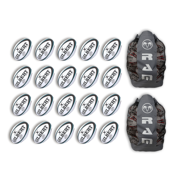 Gilbert Advantia Match Ball Bundle - 20 x balls and bags