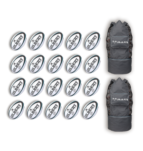 Gilbert Advantia Match Ball Bundle - 20 x balls and bags